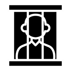 Prisoner Vector Design Icon Style