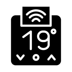 Smart Thermostat Vector Design Icon Style
