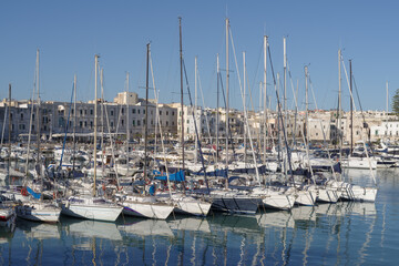 Italy, Puglia, Trani harbour