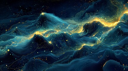 Obraz premium Vivid premium stock illustration featuring Emerging Markets concept elements