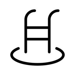 Swimming Pool Icon Vector Symbol Design Illustration