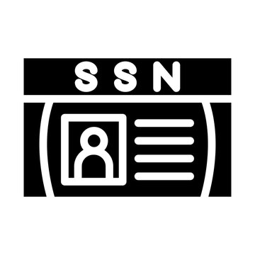 SSN Card Vector Design Icon Style