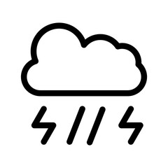 Thunderstorm Icon Vector Symbol Design Illustration