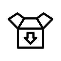 Parcel In Icon Vector Symbol Design Illustration