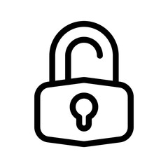 Padlock Icon Vector Symbol Design Illustration