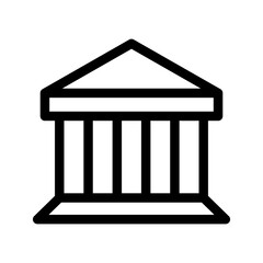 Bank Icon Vector Symbol Design Illustration