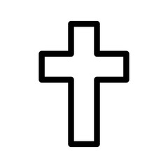 Obraz premium Cross Icon Vector Symbol Design Illustration