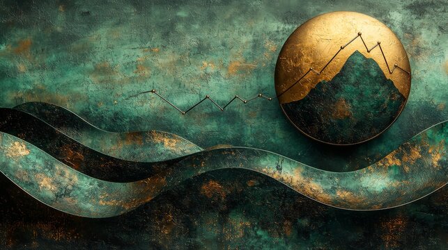 Premium stock illustration conveying Investment Safety with Node and Progress