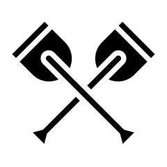 Oar Vector Design Icon Style