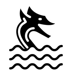 Sea Monster Vector Design Icon Style