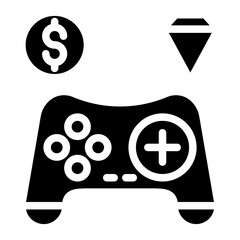 In-Game Currency Vector Design Icon Style