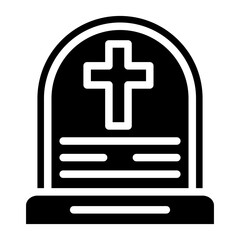 Obraz premium Grave Vector Design Icon Style