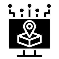 Digital Territory Vector Design Icon Style