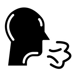Sneezing Vector Design Icon Style