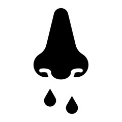 Fototapeta premium Runny Nose Vector Design Icon Style