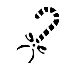 Candy Cane Vector Design Icon Style