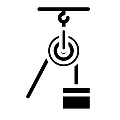 Pulley Vector Design Icon Style