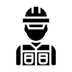 Engineer Icon Vector Design Icon Style