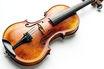 Fototapeta premium Violin on white background