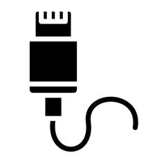 Lightning Cable Vector Design Icon Style