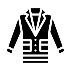 Tweed Jacket Vector Design Icon Style