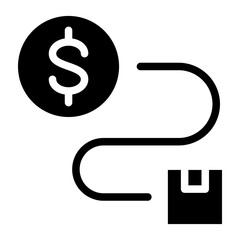 Purchase Path Vector Design Icon Style