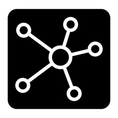 Neon Network Vector Design Icon Style