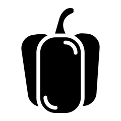 Bell Pepper Vector Design Icon Style