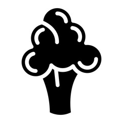 Broccoli Vector Design Icon Style