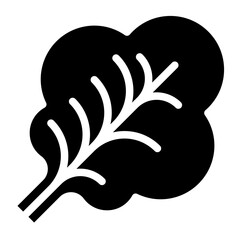 Mustard Greens Vector Design Icon Style