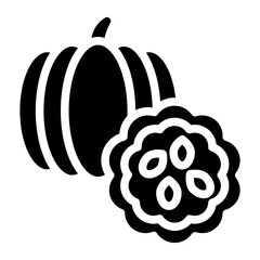 Acorn Squash Vector Design Icon Style