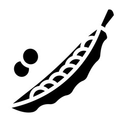 Snow Peas Vector Design Icon Style