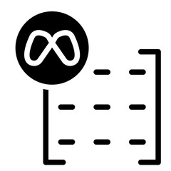 Meta Matrix Vector Design Icon Style