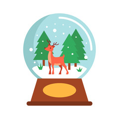 Fototapeta premium Christmas Snowball Globe