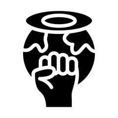 Anti-Racism Halo Vector Design Icon Style