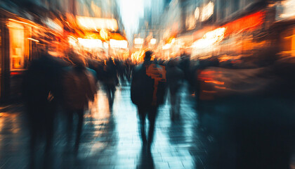 Capture people where the entire image is slightly blurred, playing with focus to create a sense of mystery and ambiguity, as if the person is fading in and out of perception