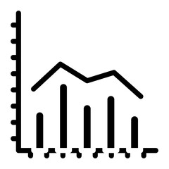 Bar Graph Emblem Vector Design Icon Style
