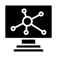Network Diagram Vector Design Icon Style