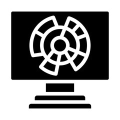 Radial Diagram Vector Design Icon Style