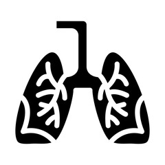 Lung Revitalization Vector Design Icon Style