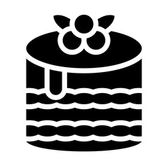 Tiramisu Vector Design Icon Style