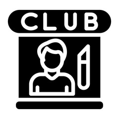 Club Craftsman Vector Design Icon Style