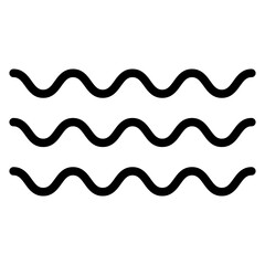 Wave Vector Design Icon Style