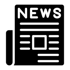 Newspaper Vector Design Icon Style