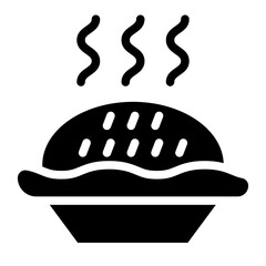 Pie Dish Vector Design Icon Style