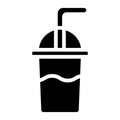 Milkshake Straw Vector Design Icon Style