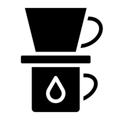 Coffee Filter Vector Design Icon Style
