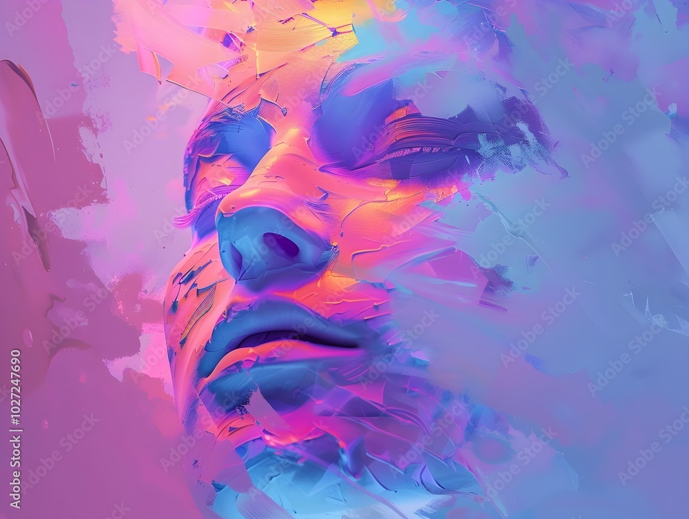 Poster emotion driven digital art personalized color transformations through sensor powered interactivity