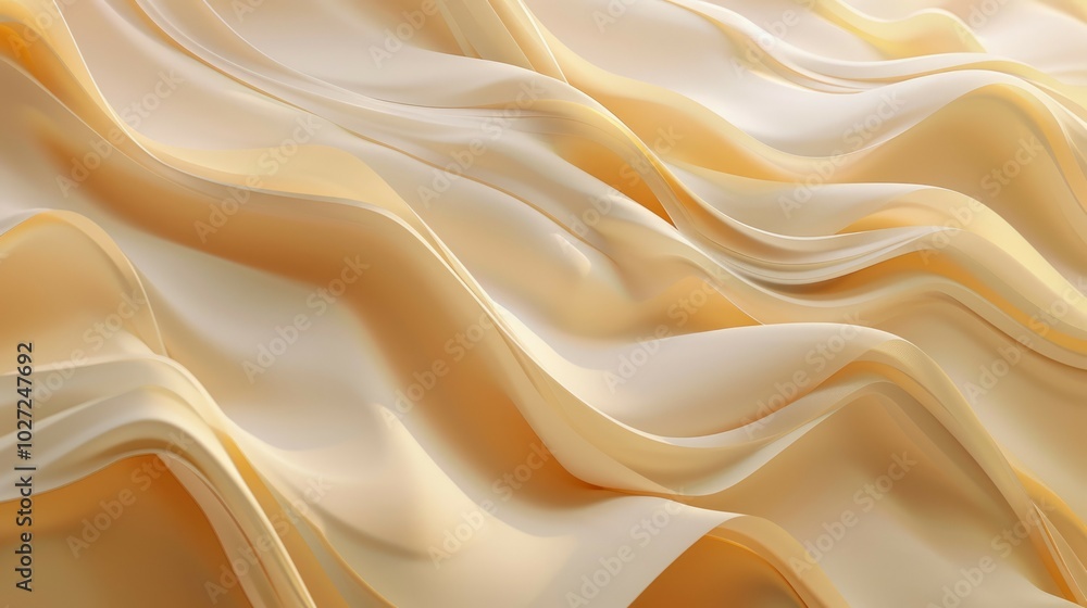 Poster abstract beige drape. smooth, flowing fabric in muted beige tones, creating a subtle and calming eff