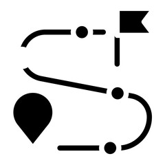 Route Symbol Vector Design Icon Style